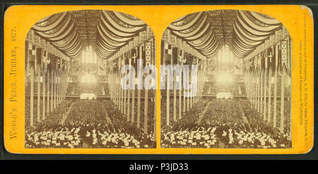 . Jubilé de la paix du monde, 1872. Titre alternatif : Boston Coliseum. Couverture : 1869-1872. Mentions légales Source : 1869-1872.. Article 3-9-2006 numérique publié ; mise à jour 4-23-2009. La paix du monde 386 Jubilé, 1872, par Pollock, Charles, 1832-1910, 1832-1910 5 Banque D'Images