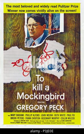 Titre original : TO KILL A MOCKINGBIRD. Titre en anglais : TO KILL A MOCKINGBIRD. Film Réalisateur : ROBERT MULLIGAN. Année : 1962. Credit : UNIVERSAL PICTURES / Album Banque D'Images