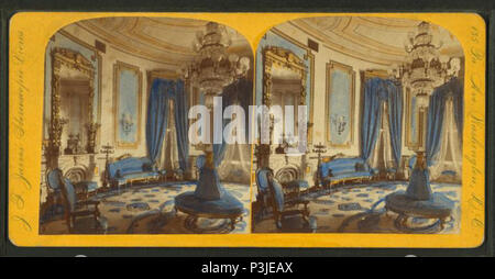 . Chambre bleue dans la maison du Président. Création : 1870-1899. Couverture : 1870-1899. Mentions légales Source : Washington, D.C. : J.F. Jarvis, 1870 ?-1899 ?. Point numérique publié 9-29 -2005 ; mise à jour 2-12-2009. 38 Chambre Bleue dans la maison du Président, par Jarvis, J. F. (John F.), b. 1850 Banque D'Images