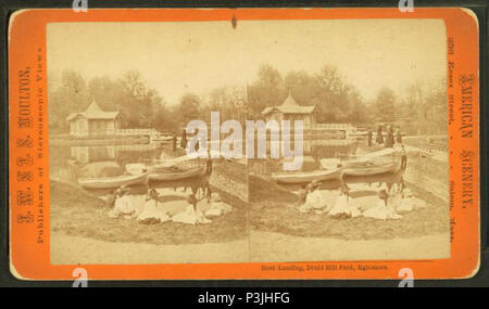 . Boat Landing, Druid Hill Park, Baltimore, Md. TITRE ALTERNATIF : paysages américains. Création : 1873-1881. Couverture : 1873-1881. Mentions légales Source : 1859 ?-1885 ?. Point numérique publié le 7-28-2005 ; mise à jour 2-12-2009. 39 Boat Landing, Druid Hill Park, Baltimore, Md, par J. W. &Amp ; J.S. Moulton Banque D'Images