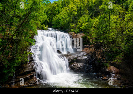 Coup horizontal de l'Illinois est chauve River Falls au printemps. Banque D'Images