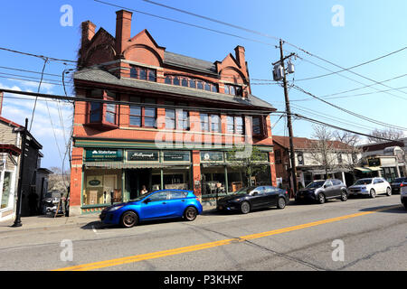 Rue Main Warwick New York Banque D'Images