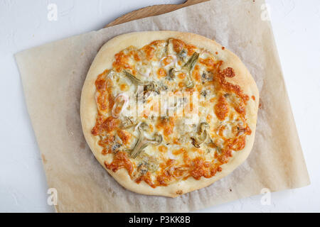 Quatro formagie ou quatre pizza au fromage Banque D'Images