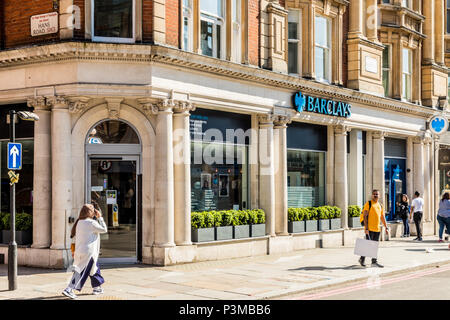 La banque Barclays knightsbridge Banque D'Images