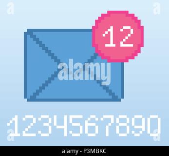 Vector notification par e-mail Illustration de Vecteur