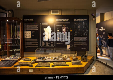 Italie Sardaigne Cagliari musée archéologique national rez-de-chaussée depuis le Neolotic au Haut Moyen-Âge Banque D'Images