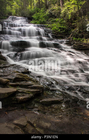 Chutes de Minnehaha, Rabun County, en Géorgie Banque D'Images