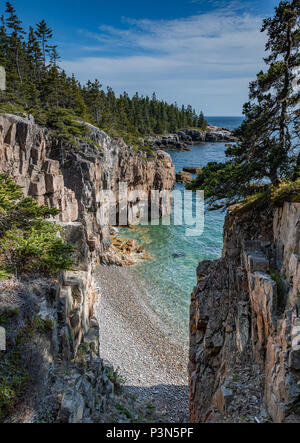 L'Acadia National Park Maine Coût Rocky Beach Banque D'Images