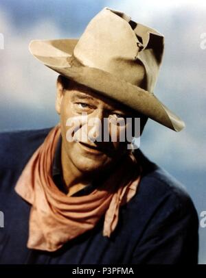 Titre original : RIO BRAVO. Titre en anglais : RIO BRAVO. Directeur du film : Howard Hawks. Année : 1959. Stars : John Wayne. Credit : Warner Brothers / Album Banque D'Images