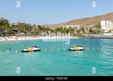 Plage Anfi - île de Gran Canaria, Espagne Banque D'Images