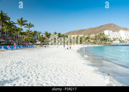 Plage Anfi - île de Gran Canaria, Espagne Banque D'Images