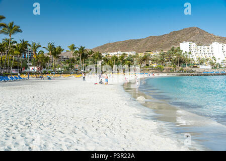 Plage Anfi - île de Gran Canaria, Espagne Banque D'Images