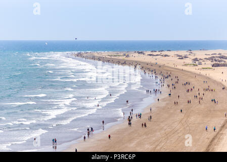 Plage Playa del Ingles à Gran Canaria - Espagne Banque D'Images