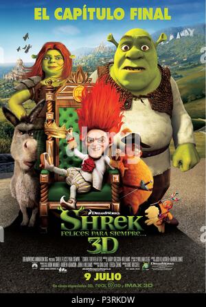 Titre original : Shrek 4. Titre en anglais : Shrek 4. Directeur de film : MIKE MITCHELL. Année : 2010. Credit : Dreamworks Animation/Dreamworks SKG/PACIFIC DATA IMAGES / Album Banque D'Images