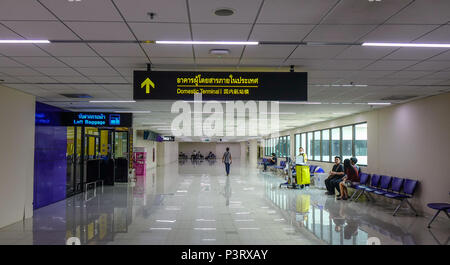 Bangkok, Thaïlande - Apr 23, 2018. Intérieur de l'Aéroport International de Don Muang (DMK) à Bangkok, Thaïlande. Banque D'Images