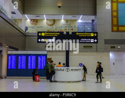 Bangkok, Thaïlande - Apr 23, 2018. Intérieur de l'Aéroport International de Don Muang (DMK) à Bangkok, Thaïlande. Banque D'Images