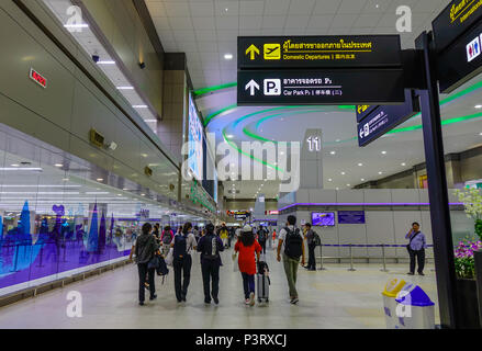 Bangkok, Thaïlande - Apr 23, 2018. Intérieur de l'Aéroport International de Don Muang (DMK) à Bangkok, Thaïlande. Banque D'Images