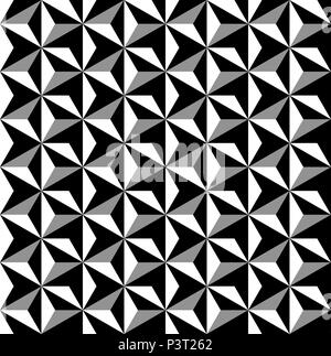 Asanoha sans ornement motif. Rock la texture. Plusieurs formes triangulaires. Motif de broderie japonaise ethnique. Vecteur pour imprimer. Illustration de Vecteur