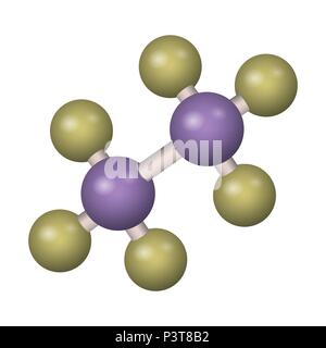 Une molécule d'éthane Illustration de Vecteur