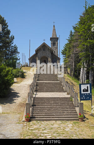 Sanctuaire Nostra Signora della Guardia, Passo della Cisa (Cisa passe), Via Francigena, Emilie Romagne, Italie Banque D'Images