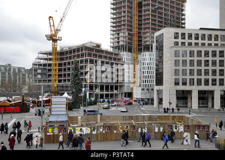 Berlin, Allemagne, shell pour le projet de grande hauteur Upper West sur Breitscheidplatz à Berlin-Charlottenburg Banque D'Images