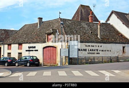 Maison de vigneron de Bourgogne, Pommard, Cotes d Or, Bourgogne-Franche-Comté, France Banque D'Images