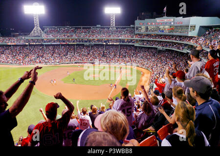 Boston Red Sox vs Chicago White Sox baseball jeu, Fenway Park, Boston, Massachusetts, États-Unis Banque D'Images