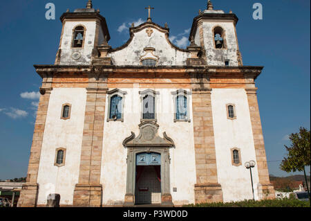 Caeté, MG - 24.09.2015 : Igreja Matriz Nossa Senhora do Bom Sucesso - Matriz de Nossa Senhora do Bom Sucesso na Praça Dr. João Pinheiro, Centro Histórico Caeté - MG. (Foto : Mourão / Fotoarena Panda) Banque D'Images