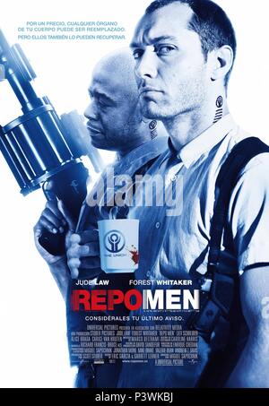 Titre original : REPO MEN. Titre en anglais : REPO MEN. MIGUEL SAPOCHNIK Réalisateur :. Année : 2010. Credit : UNIVERSAL PICTURES / Album Banque D'Images