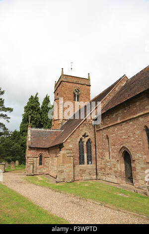 L'église All Saints à Shelsley Beauchamp, Worcestershire, Angleterre, Royaume-Uni. Banque D'Images