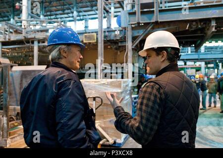 Titre original : CI-APRÈS. Titre en anglais : CI-APRÈS. Film Réalisateur : CLINT EASTWOOD. Année : 2010. Stars : CLINT EASTWOOD, Matt Damon. Credit : MALPASO PRODUCTIONS / Album Banque D'Images