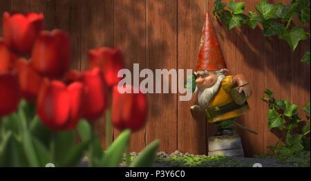 Titre original : GNOMEO AND JULIET. Titre en anglais : GNOMEO AND JULIET. Directeur de film : KELLY ASBURY. Année : 2011. Credit : Touchstone Pictures / Album Banque D'Images