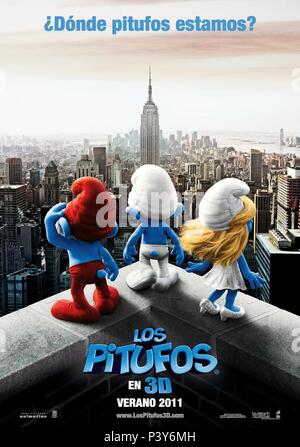 Titre original : Les Schtroumpfs. Titre en anglais : Les Schtroumpfs. Directeur : RAJA GOSNELL Film. Année : 2011. Credit : Columbia Pictures / Album Banque D'Images