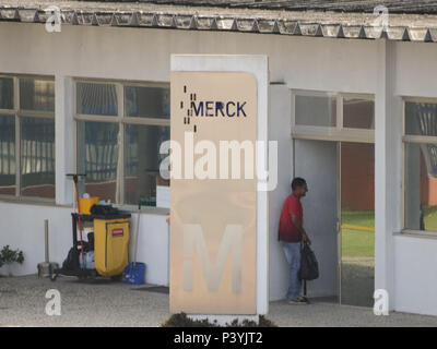 Fabrica da Merk , pas de bairro de Taquara na região de Jacarepagua n a Zona oeste da Cidade do Rio de Janeiro Banque D'Images