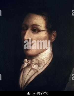 CARL Maria Von Weber (1786-1826) le compositeur ROMANTICO ALEMAN - SIGLO XIX. Auteur : John Cawse (1778-1862). Lieu : Fondation de Coran, LONDRES, ANGLETERRE. Banque D'Images