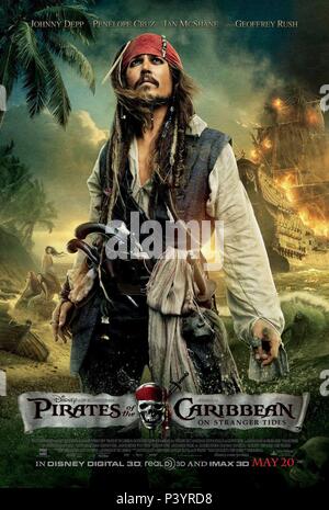 Titre original : PIRATES DES CARAÏBES : SUR STRANGER TIDES. Titre en anglais : PIRATES DES CARAÏBES : SUR STRANGER TIDES. Film Réalisateur : Rob Marshall. Année : 2011. Stars : Johnny Depp. Credit : WALT DISNEY PICTURES / Album Banque D'Images