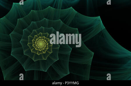 Green abstract fractal Banque D'Images