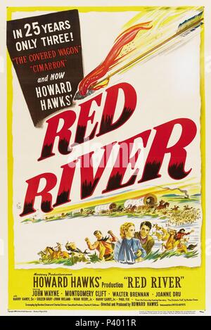 Titre original : RED RIVER. Titre en anglais : RED RIVER. Directeur du film : Howard Hawks. Année : 1948. Credit : United Artists / Album Banque D'Images