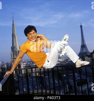 Film Original Titre : l'heure de pointe. Titre en anglais : l'heure de pointe. Film Réalisateur : Brett Ratner. Année : 1998. Stars : JACKIE CHAN. Credit : New Line Cinema / Album Banque D'Images