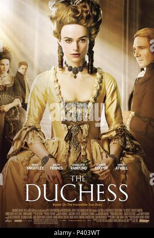 Titre original : la duchesse. Titre en anglais : la duchesse. Directeur : SAUL DIBB Film. Année : 2008. Credit : Paramount Vantage/PATHE/BBC FILMS/PATHE RENN PRODUCTIONS / Album Banque D'Images