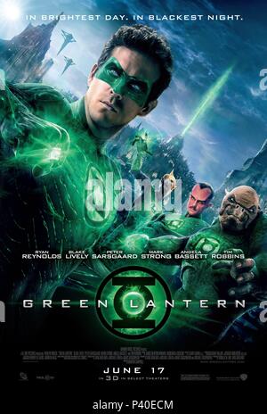 Titre original : Green Lantern. Titre en anglais : Green Lantern. Film Directeur : MARTIN CAMPBELL. Année : 2011. Credit : WARNER BROS. Album de photos / Banque D'Images