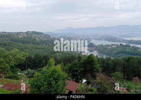 Le Rwanda, de Cyangugu, de Bukavu (Congo) Banque D'Images