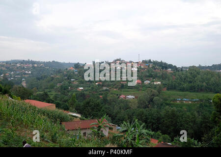 Le Rwanda, de Cyangugu, de Bukavu (Congo) Banque D'Images