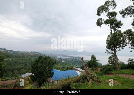 Le Rwanda, de Cyangugu, de Bukavu (Congo) Banque D'Images