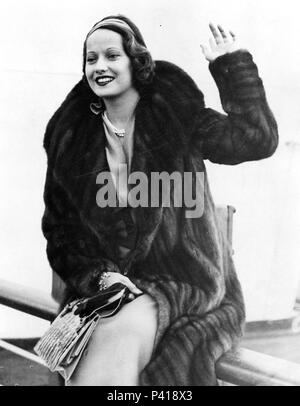 Stars : MERLE OBERON. Banque D'Images