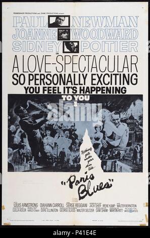 Film Original Titre : PARIS BLUES. Titre en anglais : PARIS BLUES. Film Directeur : MARTIN RITT. Année : 1961. Credit : United Artists / Album Banque D'Images