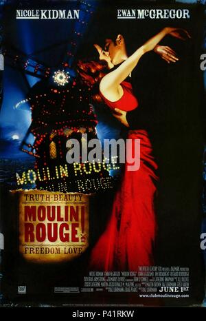 Film Original Titre : MOULIN ROUGE. Titre en anglais : MOULIN ROUGE. Film Réalisateur : Baz Luhrmann. Année : 2001. Crédit : 20TH CENTURY FOX / Album Banque D'Images