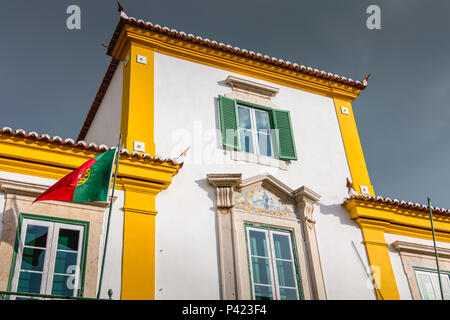 Faro, Portugal - 1 mai 2018 : Du ministère de l'environnement (Ministério do Ambiente), dans le centre historique de Faro sur Banque D'Images