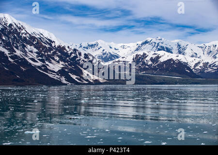 Glacier Hubbard, le Désenchantement Bay, Alaska, USA, Dimanche 20 Mai, 2018. Banque D'Images