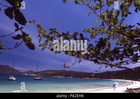 Praia do Forno, Arraial do Cabo Rio de Janeiro Brasil 2002. Foto : JoÃ£o FÃ¡Fotoarena/vero Banque D'Images